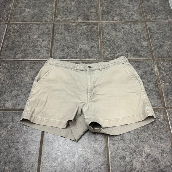Patagonia Stand Up Shorts Mens 40 Khaki 5" Inseam Cotton Canvas 2011 - Picture 1 of 4